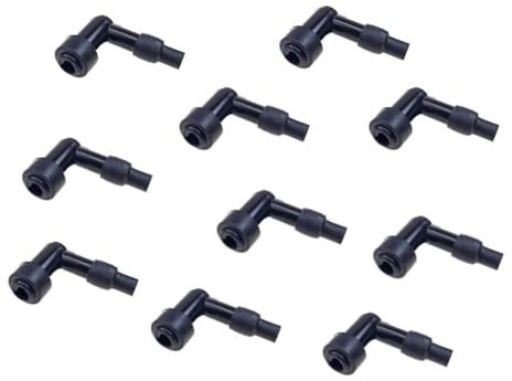 10x Zündkerzenstecker LB01F 2T 90 Grad passend für Roller Scooter Mofa Moped