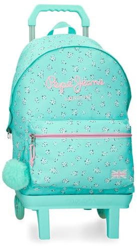 Pepe Jeans Nora Mochila, Azul, 31x44x17,5 cms
