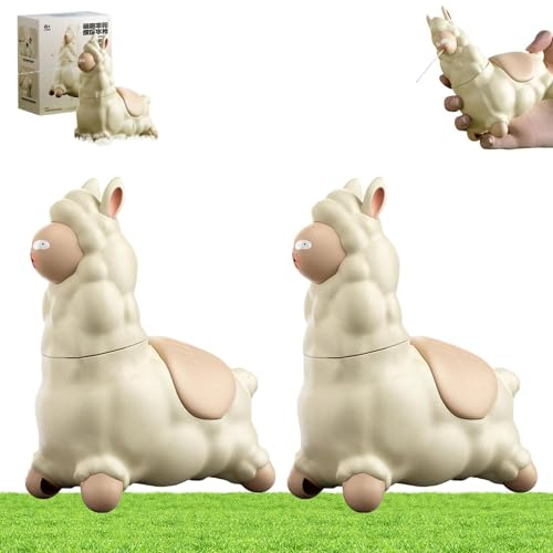 Explcior Giocattolo Acquatico a Forma di Lama Che Sputa, Spruzzatore d'Acqua Interattivo a Forma di Alpaca, Divertente Irrigatore a Pressione a Prova di Perdite(2pcs)