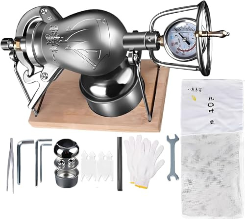 Machine à pop-corn en acier inoxydable 304, style rétro, manuelle, pour préparer rapidement des en-cas à la maison(360ml)