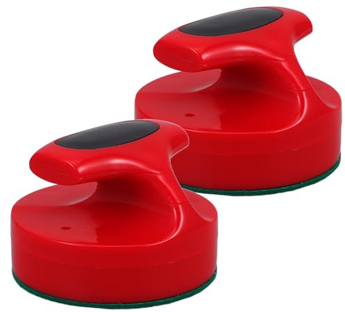 GARVALON Set 2 Racchette Da Torneo Da Air Hockey 94mm Con Feltro Anti-pelucchi, Ricambi Per Hockey Da Tavolo, Accessori Comodi e Silenziosi Per Gioco Familiare Indoor e Competizioni Sportive