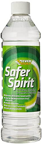Everbuild Safer Sprit – Non-Toxic – Virtually Odourless – Non-Flammable – Clear – 750ml