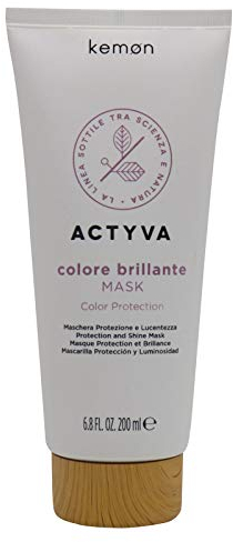 Kemon Actyva Colore Brillante Mask - Haar-Maske für coloriertes und strapaziertes Haar, intensive Haar-Pflege, 200 ml