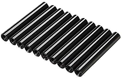 ChaRLes M3AR2 M3 Aluminiumlegierung Standoff Stehbolzen 8-35mm Schwarz Runde Leiterplatte Abstandshalter Abstandsbolzen 10pcs - 30mm