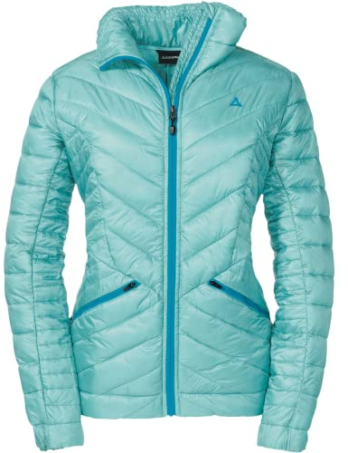 Schöffel Damen Thermo Jacket Covol L, warme und atmungsaktive Damen Jacke mit verstellbarer Kapuze, Thermojacke mit hochschließendem Kragen