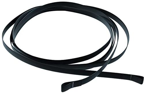markiso® Texband 6mm Jalousien Schwarz - Jalousieband mit Schlaufe beidseitig [Hergestellt in der Schweiz], Originales Reparaturband für Jalousie, Aufzugsband, Zugband 250cm / 6x0,33mm