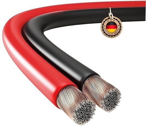 ETEC Lautsprecherkabel CCA 2x0,75mm² rot/schwarz 20m | CCA Lautsprecherkabel, für HiFi, Boxen, Verstärker, Heimkino Audio Verbindung