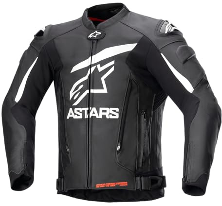 Alpinestars GP Plus V4 Lederjacke – Schwarz – Rennsport-Inspiriert
