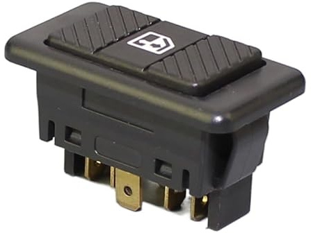 Commande Interrupteur Leve Vitre 2 pièces Universel 6 Broches DPDT Bouton Commutation fenêtre d'alimentation électrique Automatique avec 20A 12VDC pour véhicule Camion Voiture