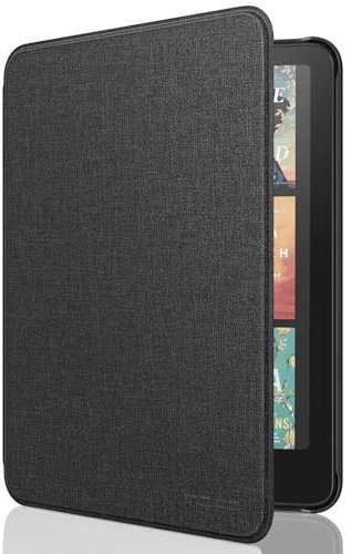 MoKo Case for All-new 7 Kindle Paperwhite (12th Generation-2024) and Kindle Colorsoft Signature Edition 2024, Lightweight Shell Cover with Auto Wake/Sleep for Kin dle Paperwhite 2024, Denim Black