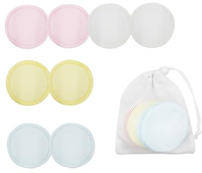 TOVINANNA 8stücke Wiederverwendbare Baumwoll-make-up-entferner-pads Mit Mesh-beutel Sanfte Abschminktücher Für Empfindliche Haut Für Gesichtsreinigung Und Reisen