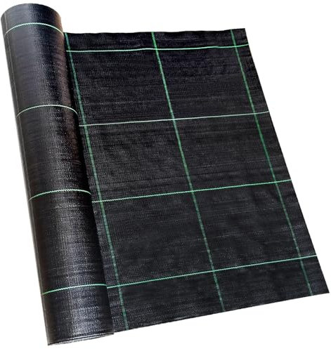 Vanver Tela para paisajismo, tela de barrera de malezas resistente para paisajismo, tela bloqueadora de malezas, tela geotextil para jardín, entrada y cubierta del suelo, alfombrillas de malezas de