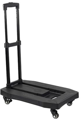 lskdnrufh Handkarre Kleine Anhänger Zugstange Transport Ziehen Waren Haushalt Handwagen Trolley Faltbare Tragbare Trolley Pritsche Sackkarre