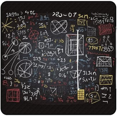 LYHVSFJW Mathematics and Physics Zippered Convertible Picnic Mat - Extra Large Waterproof & Insulated Outdoor Blanket with Tote Bag Design, Foldable for Camping, Beach, Park 150x150cm