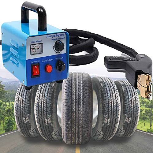 KJZQXYX Tire Groover Machine,Manual Tyre Regroover Electric Car Tire Grooving Machine Grooving Carving Cutting Tool Cut The Glue Knife Itinerary 50mm