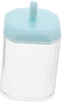 BESTYASH Kosmetik-wattebox Mit Deckel Organizer Für Wattepads Zahnstocher Und Make-up Runder Glasbehälter Für Schreibtisch Und Badezimmer
