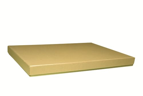 Artoz Pure Box Geschenkbox, A4 Format, 307 x 224 x 26 mm, Aufbewahrungsbox für Geschenke und Dekoration, gold shine