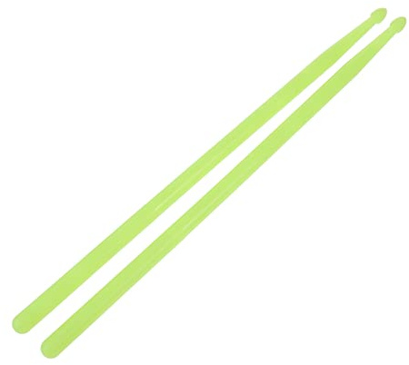 Supvox 2stücke Nylon-drumsticks mit Heller Led-leuchte Fluoreszierend Grün Leuchtende Drumsticks Instrumentenzubehör