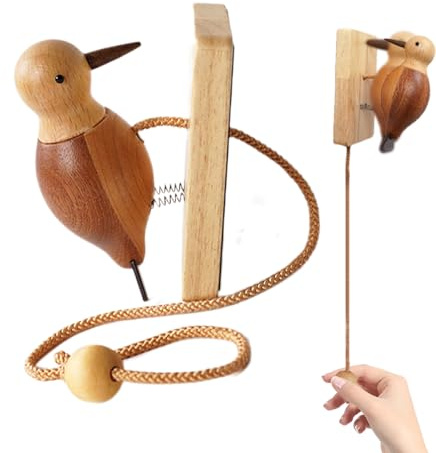 Spechts Klopfspecht Türschild, Holzspecht-Türklopfer, Einzigartige Ladenbesitzerglocke, Antik Türklopfer Für Kinderzimmer, Spielturm, Spielhaus, Glocke, Klingel, Haustür, 9 x 6 cm