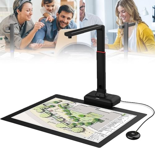 Cámara escáner de documentos USB profesional, presentador visual de alta claridad para educación, captura rápida de documentos A4, perfecta para clases en línea.
