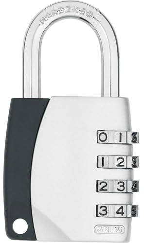 ABUS Kombinationslås 155/40 – hänglås med gjuten zinkhölje – bagagelås/spindlås med individuellt justerbar nummerkod – ABUS-säkerhetsnivå 4 – silver