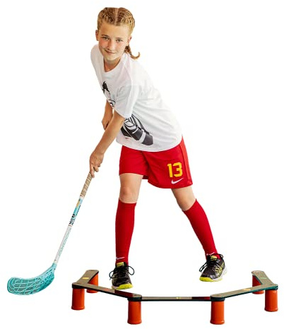 Floorball Lightweight Stickhandling Training Aid, Equipment for Ball Control, Reaction Time & Coordination - Light, Portable & Adjustable