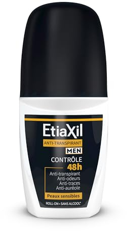 ETIAXIL - Deodorante antitraspirante - Uomo - Sudorazione moderata - Ascelle - Controllo 48h - Roll-on - 50 ml