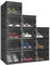 YITAHOME Schuhboxen, 12er Set, Schuhkarton stapelbar stabil, Aufbewahrungsboxen für Schuhe mit transparent Tür und Belüftungslöchern, für Schuhe bis Größe 44, stapelbare schuhbox schwarz