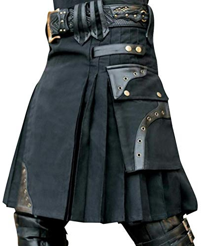 Bellissimo Kilt Scozzese New Scottish Mens Kilt Traditional Skirt Metal Classic Retro Traditional personalità Kilts Chec