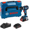 Bosch Professional 18V System Cordless Drill-Driver GSB 18V-90 C (incl. 2 x PROcore 4.0 Ah Batteries, 18V-40 GAL Charger, in L-BOXX)