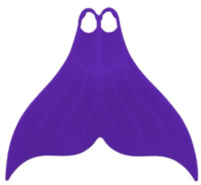 FINS Mermaid Swim Monofin for Snorkeling Diving Swimming Flippers Adult Men Womens (Large, Purple)