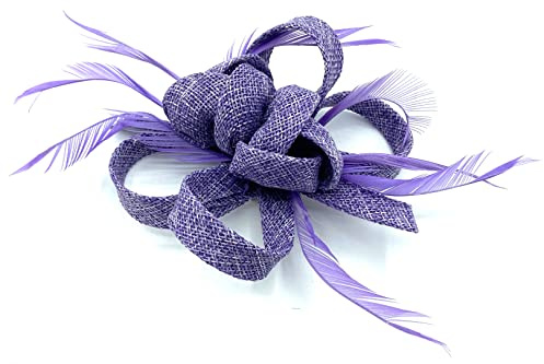 Allsorts Ladies Feather Beak Clip Fascinator, Weddings, Races, Royal Ascot (Lilacc)