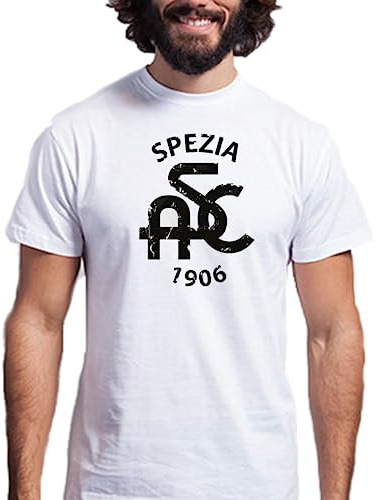 T-Shirt Uomo Bambino Spezia Spezzino Calcio Calcetto Allenamento Sport Maglietta Squadra Partita Gara Pallone Competizione Neonato Tifosi Passione