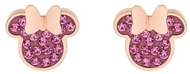 Disney Minnie Boucles d'Oreille Fille, Acier Inoxydable, taille unique, Bijoux Disney