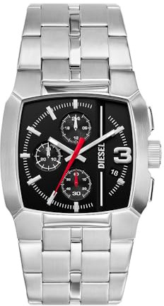 Diesel Cliffhanger watch for Men, Quartz Chronograph movement with Stainless steel or Leather strap