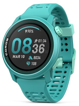 COROS PACE 3 GPS Sport Watch, Lightweight Running Watch, 17-Day Battery Life, Accurate GPS, Heart Rate Monitor, Navigation, Sleep Tracking, Training Plan, Run, Bike, and Ski (Emerald Silicon)