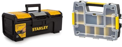 Stanley Werkzeugbox/Werkzeugkoffer Basic 1-79-216 & FatMax Werkzeug-Organizer Sortmaster/Aufbewahrungsbox