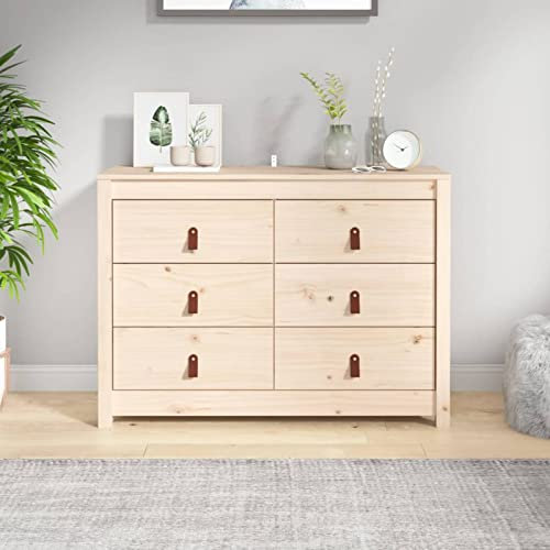 Juroupi Beistellschrank Wohnzimmer Schrank Sideboard Wohnzimmer Beistellschrank 100x40x72 cm Massivholz Kiefer