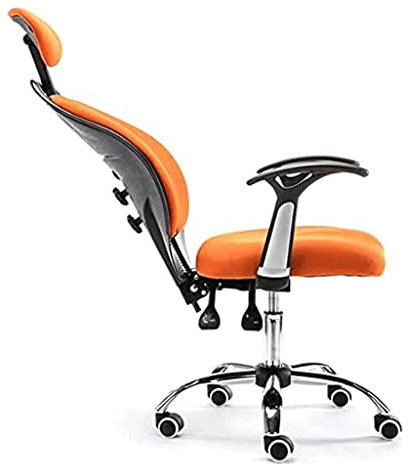 ASBEQUZBE Arbeitsstuhl für Zuhause, Bürostuhl, Bürostuhl, leiser Drehstuhl, Schreibtischstuhl, bequemer ergonomischer Computerstuhl, höhenverstellbar, Chefsessel, festes Sitzkissen Stabilize