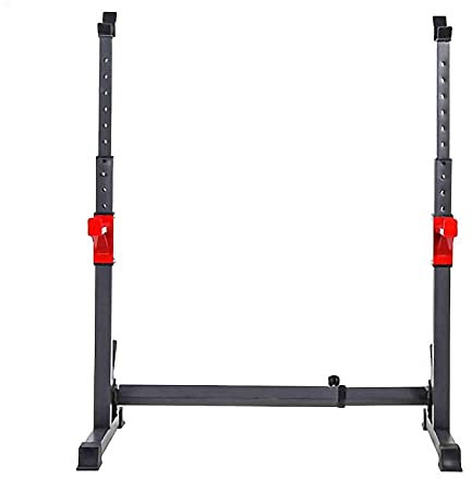 Mecmoc Adjustable Squat Rack Barbell Free Bench Press Barbell Rack Squat Rack Bench Press, Fitness Equipment Home Men's Gantry Rack, Barbell Set Adjusta