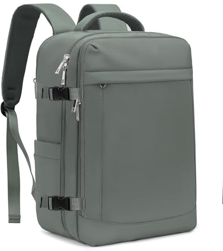 Yankony Zaino Easyjet 45x36x20 Bagaglio a Mano Easyjet 45x36x20 Zaino da Viaggio Aereo 30L Borsa da Cabina per Donna Uomo 15.3 Pollici Porta PC Portatili con Tasca Antifurto per Scuola Lavoro Affari