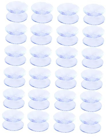 DOITOOL 24 Stück Saugnäpfe Für Glasplatte Transparente Abstandshalter Für Glastische Verhindern Verrutschen Und Verkratzen Für Ebenes Glas Und Spiegeltransport