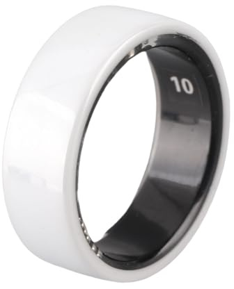 Anello Intelligente, Anello di Contapassi della Ceramica Indossabile da 50 M e IP68 Anello di Contapassi, Controllo di Accesso NFC, Anello di Tracciamento del Fitness di attività