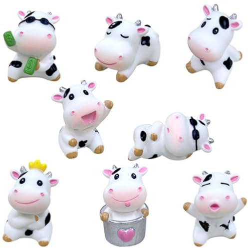 SUPVOX Figurines de Jardin Vache pour 8 Miniatures Résine