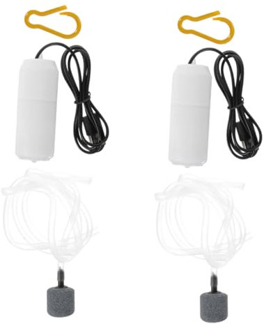 Supvox 2sätze Leise Usb Aquarium Luftpumpe Kleine Sauerstoffpumpe Aus Kunststoff Tragbare Langlebige Belüftungspumpe Für Fischbecken Und Aquarien Energiesparend Und Einfach Zu Bedienen