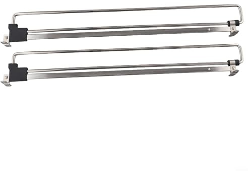 Ausziehbares Schrankaufhänger-Set, 2 verstellbare Stangen für verbesserte Organisation (450 mm)