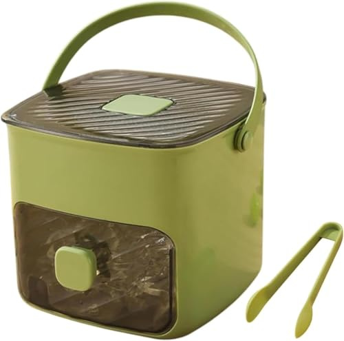 Bandeja para cubitos de hielo con tapa y recipiente,48 moldes para cubitos de hielo de silicona flexible,bandeja portátil pequeña para cubitos de hielo,máquina para hacer cubitos de hielo reutilizable