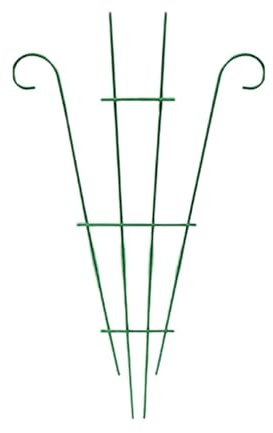 Treillis décoratif en métal pour plantes grimpantes - 30 x 58 cm - Résistant aux intempéries - Pour roses pothos - Vert
