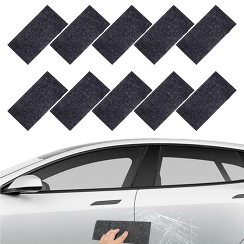 10 Stück Nano Sparkle Tuch,2025 Nano Magic Tu ch für Auto Kratzer Entfernen Reparatur Na no-Kratzerentferner Tücher,Krat zer Entferner Na no Sparkle Tu ch,Entfernt Leichte Schrammen & Swirls,USW.