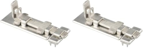 Burg Wächter Sicherheits-Vorrichtung für Vorhängeschloss, Für flächenbündige Türen, Panzer-Riegel Edelstahl R 100 Ni SB (Packung mit 2)